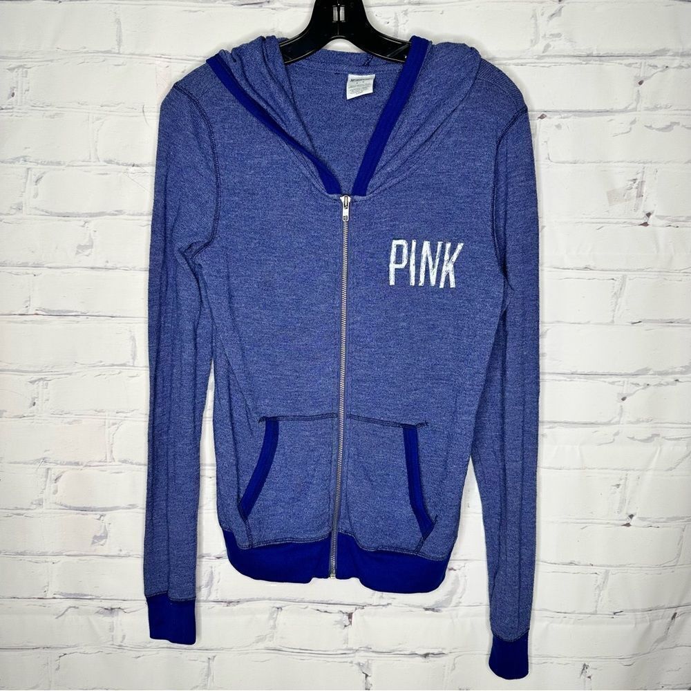 Pink Victoria’s Secret small blue hoodie